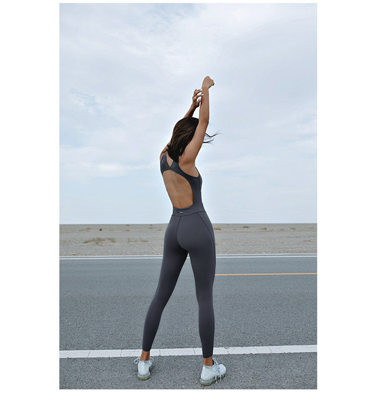 Women Sleeveless Gym Clothing Yoga Set