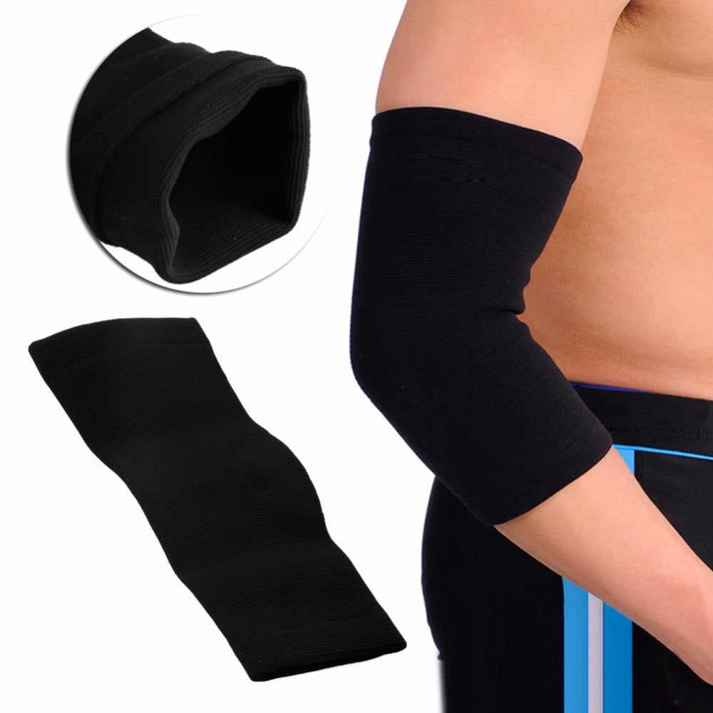 Black Elastic Sports Elbow Brace