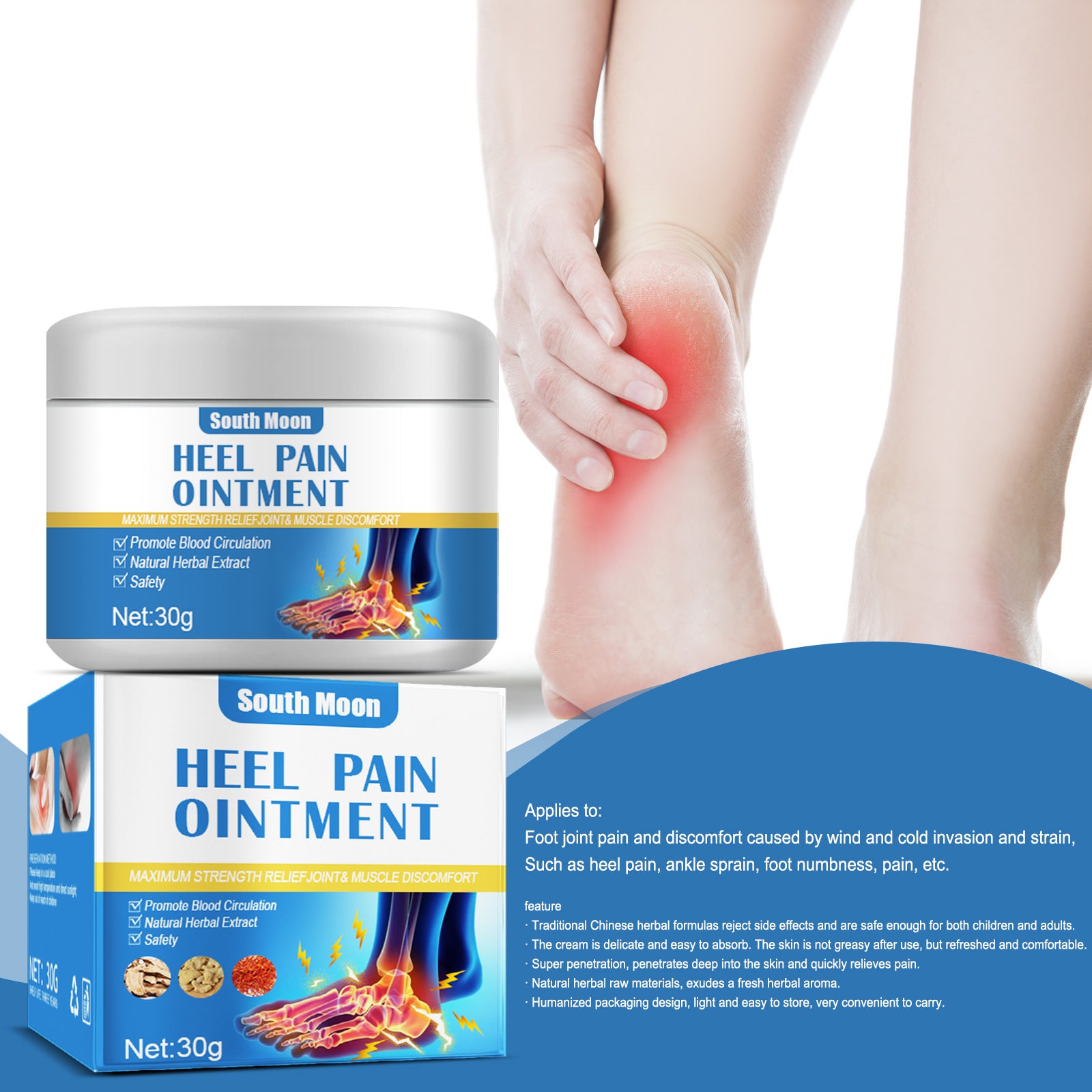 South Moon Heel Pain Cream Toe Pain