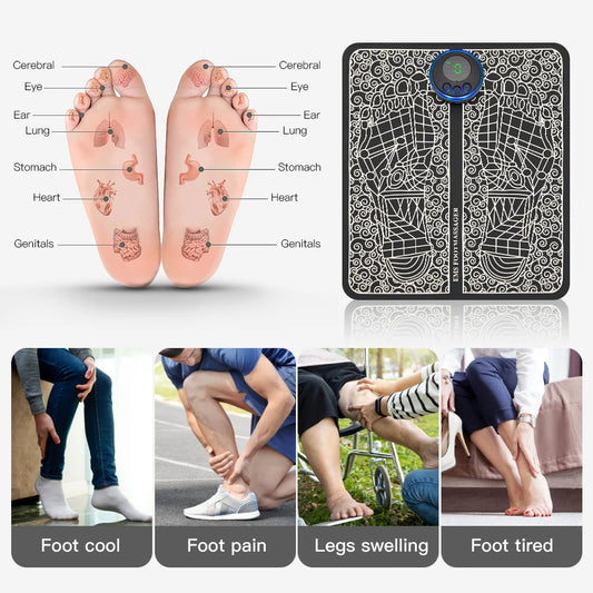 Electric EMS Foot Massager for Pain Relief